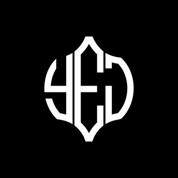 YEJ letter logo. YEJ best black background vector image. YEJ Monogram logo design for entrepreneur and business.
