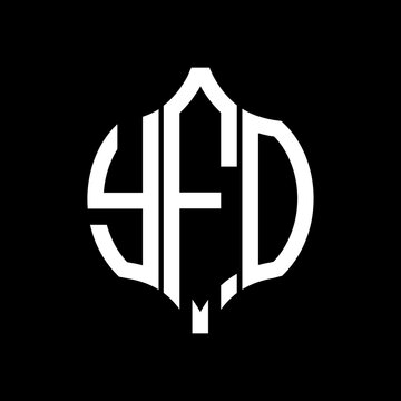 YFO letter logo. YFO best black background vector image. YFO Monogram logo design for entrepreneur and business.
