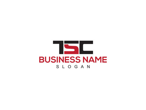 Abstract TSC Logo Icon, Colorful TS t s c Logo Letter Vector Image Design For Company Or Business