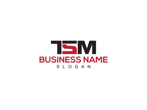 Abstract TSM Logo Icon, Colorful TS t s m Logo Letter Vector Image Design For Company Or Business