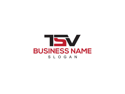 Abstract TSV Logo Icon, Colorful TS t s v Logo Letter Vector Image Design For Company Or Business