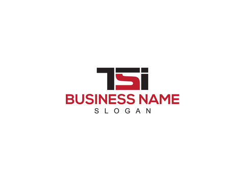 Abstract TSI Logo Icon, Colorful TS t s i Logo Letter Vector Image Design For Company Or Business