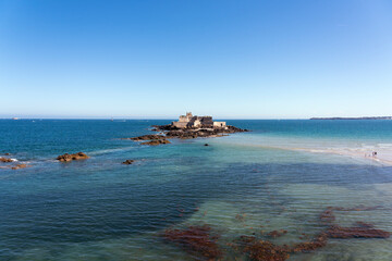 Fortress in Manche, view from Saint-Malo
