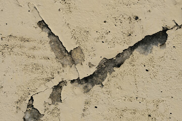 abstract form in grunge wall