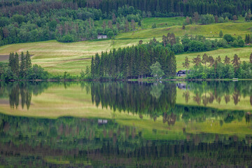Dramatic landscape in Nordfjord near Olden, western Norway, Scandinavia