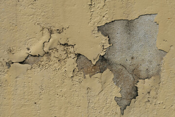 abstract form in grunge wall