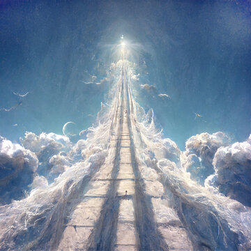 Way to heaven, abstract background