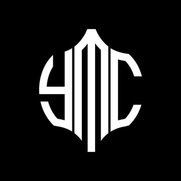 YMC letter logo. YMC best black background vector image. YMC Monogram logo design for entrepreneur and business.
