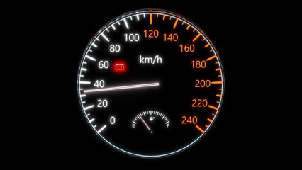 3d rendering car alternator battery failure perspective view