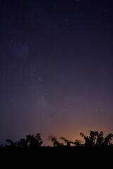 Fototapeta premium Starry might with milky way