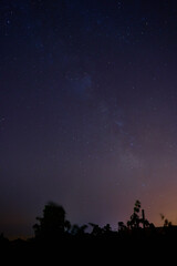 Starry might with milky way