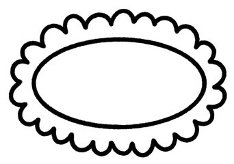 Cloud frame text box Speech Bubble.