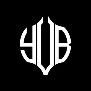 YVB letter logo. YVB best black background vector image. YVB Monogram logo design for entrepreneur and business.
