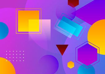 abstract modern dynamic pink orange purple yellow lines background vector illustration