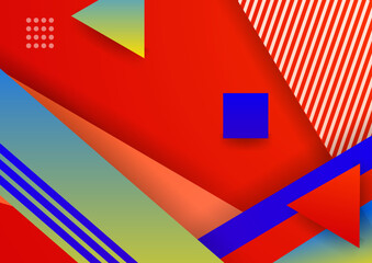 Abstract background with geometric shapes. Futuristic vector illustration.