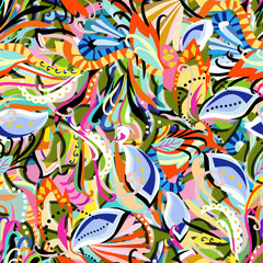 Fototapeta premium a dimensional pattern suitable for textiles consisting of abstract geoemetric objects