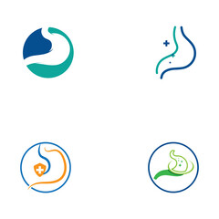 Fototapeta premium stomach care icon designs
