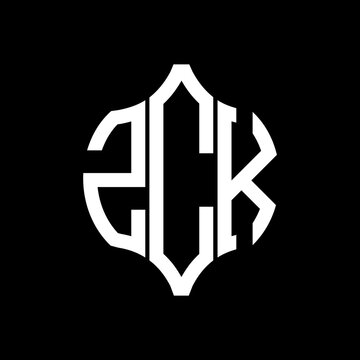 ZCK letter logo. ZCK best black background vector image. ZCK Monogram logo design for entrepreneur and business.
