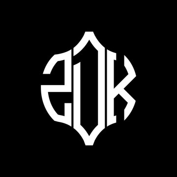 ZDK letter logo. ZDK best black background vector image. ZDK Monogram logo design for entrepreneur and business.
