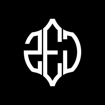 ZEJ letter logo. ZEJ best black background vector image. ZEJ Monogram logo design for entrepreneur and business.

