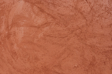 Orange-brown cement wall texture background, wallpaper abstract grunge pattern surface retro backdrop.