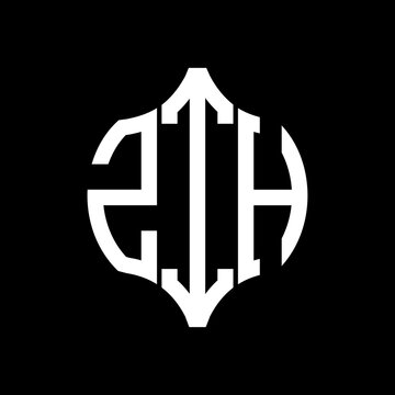 ZIH letter logo. ZIH best black background vector image. ZIH Monogram logo design for entrepreneur and business.
