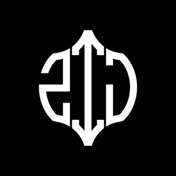 ZIJ letter logo. ZIJ best black background vector image. ZIJ Monogram logo design for entrepreneur and business.
