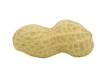 Peanuts isolated on white background with clipping path