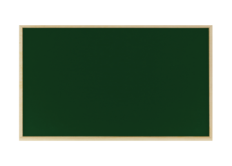 Cutout of  isolated wooden blank green board  with the transparent png background