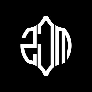 ZJM letter logo. ZJM best black background vector image. ZJM Monogram logo design for entrepreneur and business.
