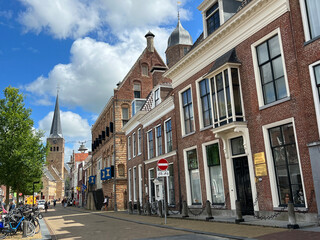 Obraz premium Street in the old city of Franeker