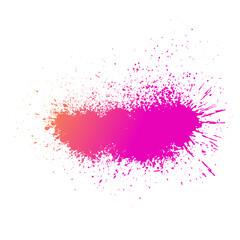  ink splashes isolated transparency background.