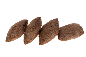 dry breakfast pads isolated