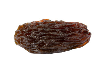 Raisins isolated on white background with clipping path .