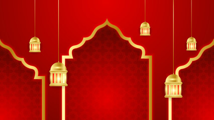 Islamic ramadan background with Arabic ornament pattern and luxury mandala lantern decorative. Designed for islam greeting card, eid template, hajj, invitation, celebration, premium frame, and mosque