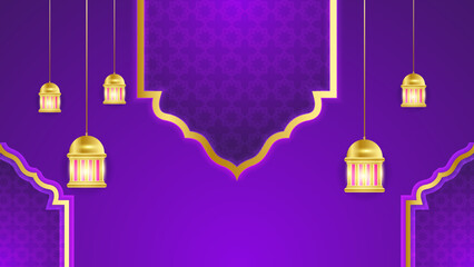 Islamic ramadan background with Arabic ornament pattern and luxury mandala lantern decorative. Designed for islam greeting card, eid template, hajj, invitation, celebration, premium frame, and mosque