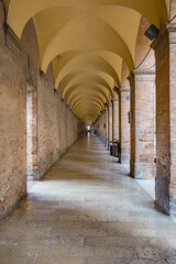 Obraz premium Beautiful places of Italy. Walking old streets of Urbino, city and World Heritage Site in Marche region, Italy.