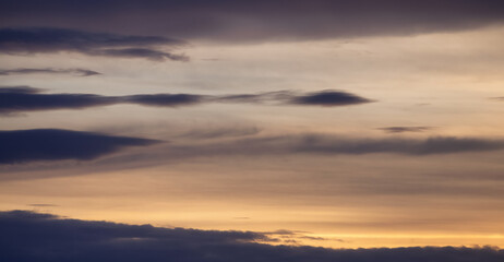 Fototapeta premium View of Dramatic Cloudscape during a colorful sunset or sunrise. Taken in Utah, USA. Nature Background