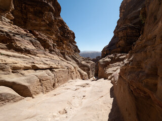 Fototapeta na wymiar Petra, Wadi Musa, Jordania, Oriente Medio, Asia