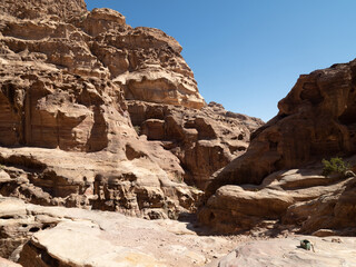 Fototapeta premium Petra, Wadi Musa, Jordania, Oriente Medio, Asia