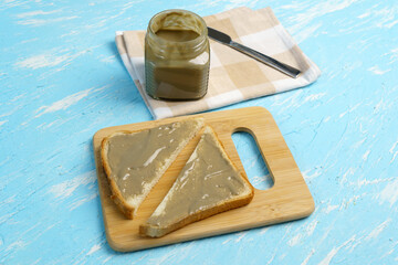 Toasted Bread Spread Organic Sunflower butter. Hypoallergenic alternative butter.