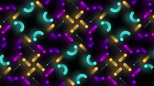 Abstract background with glowing lights pattern