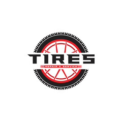 Tire Logo Images  Template, vector illustration