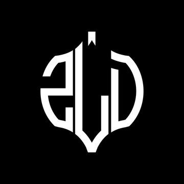 ZLD letter logo. ZLD best black background vector image. ZLD Monogram logo design for entrepreneur and business.

