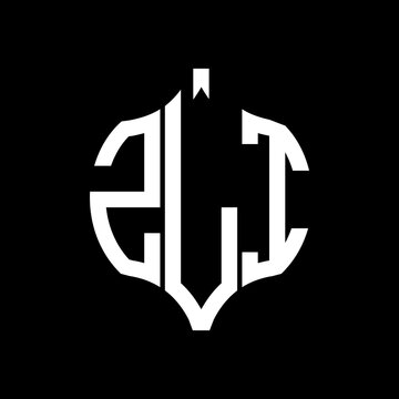 ZLI letter logo. ZLI best black background vector image. ZLI Monogram logo design for entrepreneur and business.
