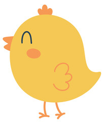 Chicken bird icon happy easter cute cartoon funny
