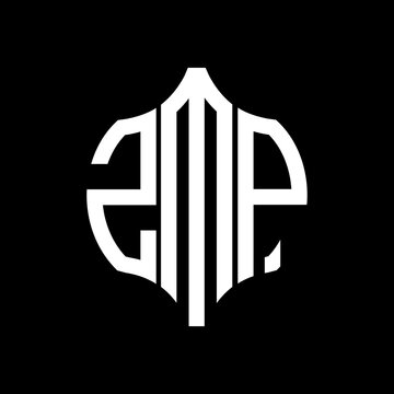ZMP letter logo. ZMP best black background vector image. ZMP Monogram logo design for entrepreneur and business.
