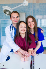 medicine. Medical people team - doctor, nurse and surgeon. a group of doctors. background wide banner