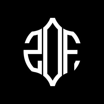 ZOF letter logo. ZOF best black background vector image. ZOF Monogram logo design for entrepreneur and business.
