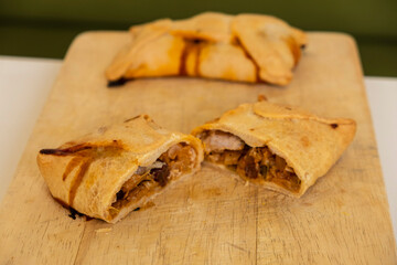 Espinagada, fish filled pie, mallorca, balearic islands, spain